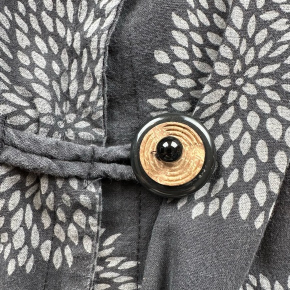 Cupcake dahlia print vest lagenlook pockets Black size Large - Picture 5 of 9